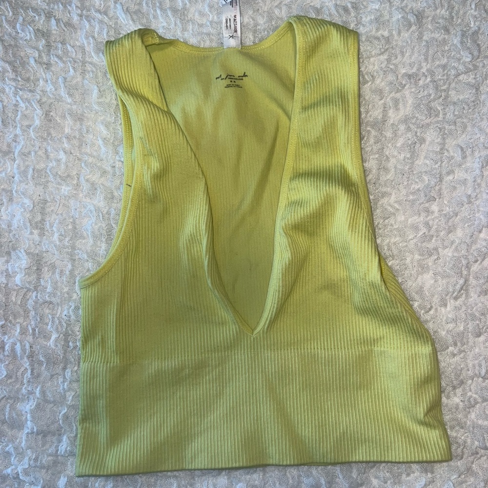 Urban Outfitters Lime Plunge Tank